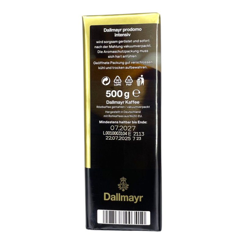 Кава мелена Dallmayr Prodomo Intense 500 г