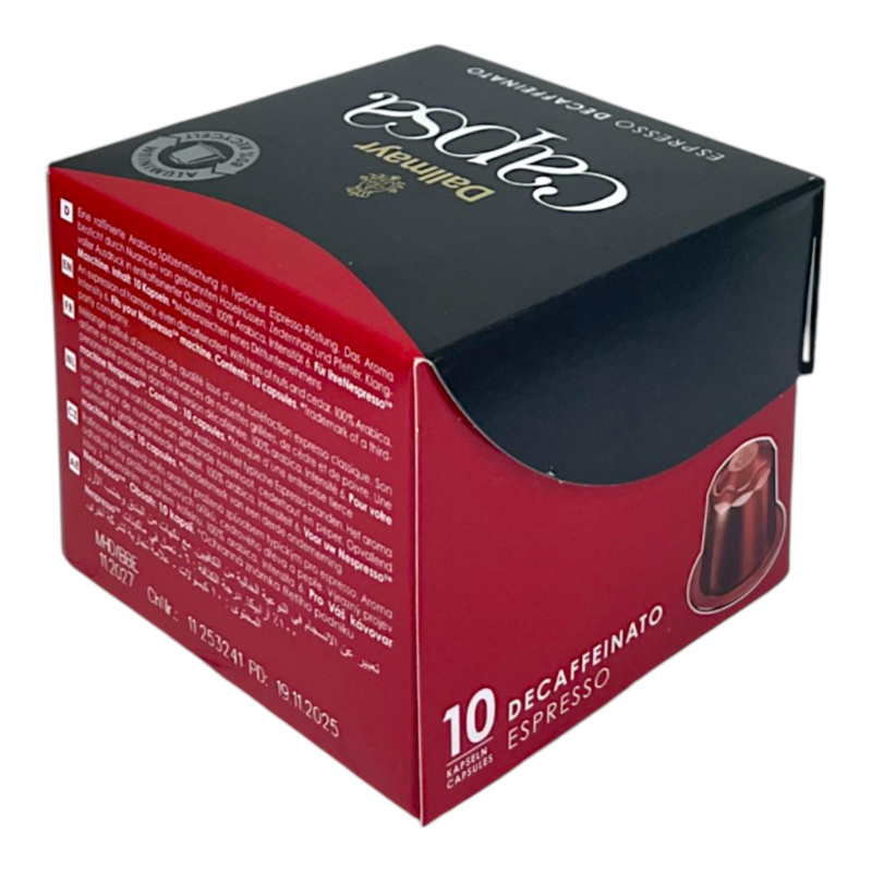 Кава в капсулах Dallmayr Espresso без кофеїну 10 шт, 56 г