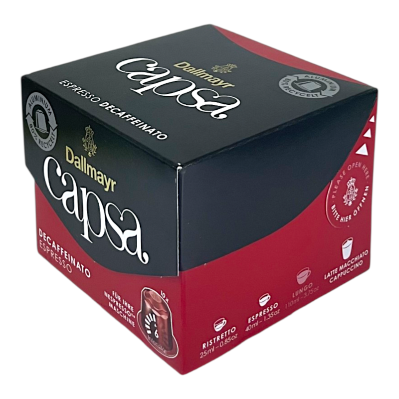 Кава в капсулах Dallmayr Espresso без кофеїну 10 шт, 56 г