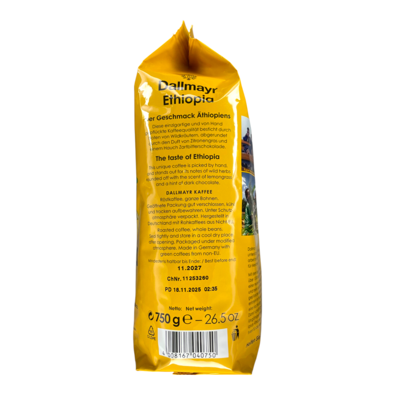 Кава в зернах Dallmayr Ethiopia 750 г