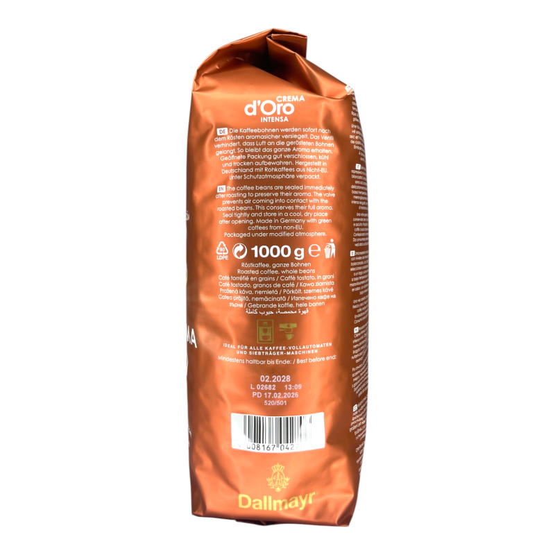 Кава в зернах Dallmayr Crema d'Oro Intensa 1000 г