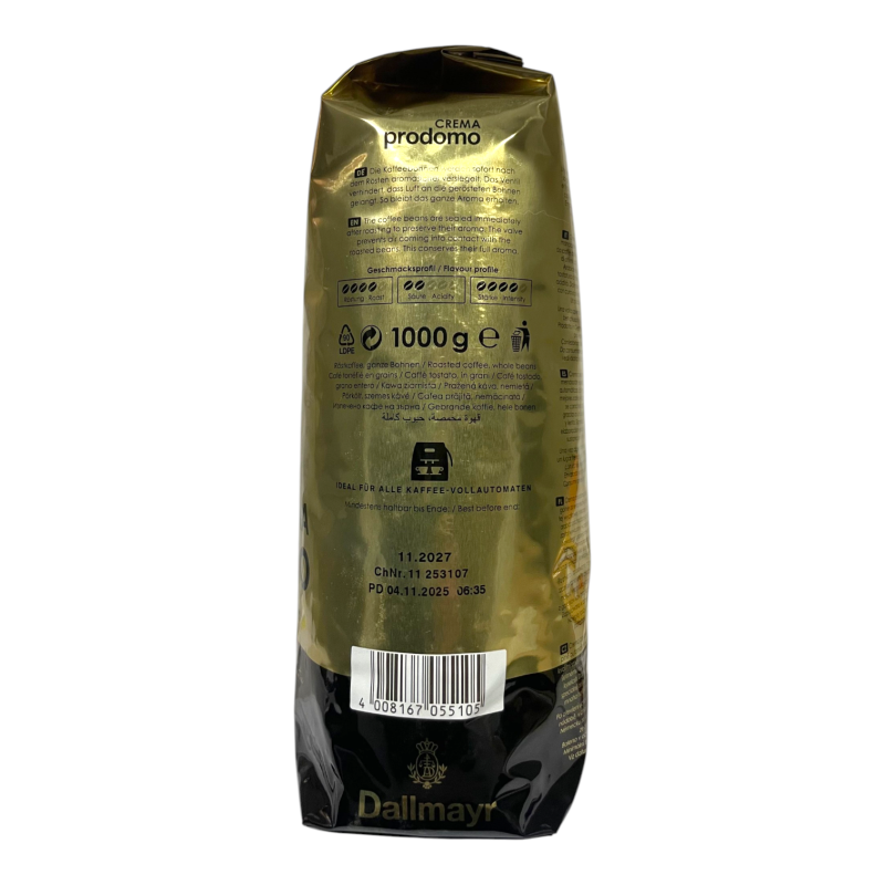 Кава в зернах Dallmayr Crema Prodomo 1000 г