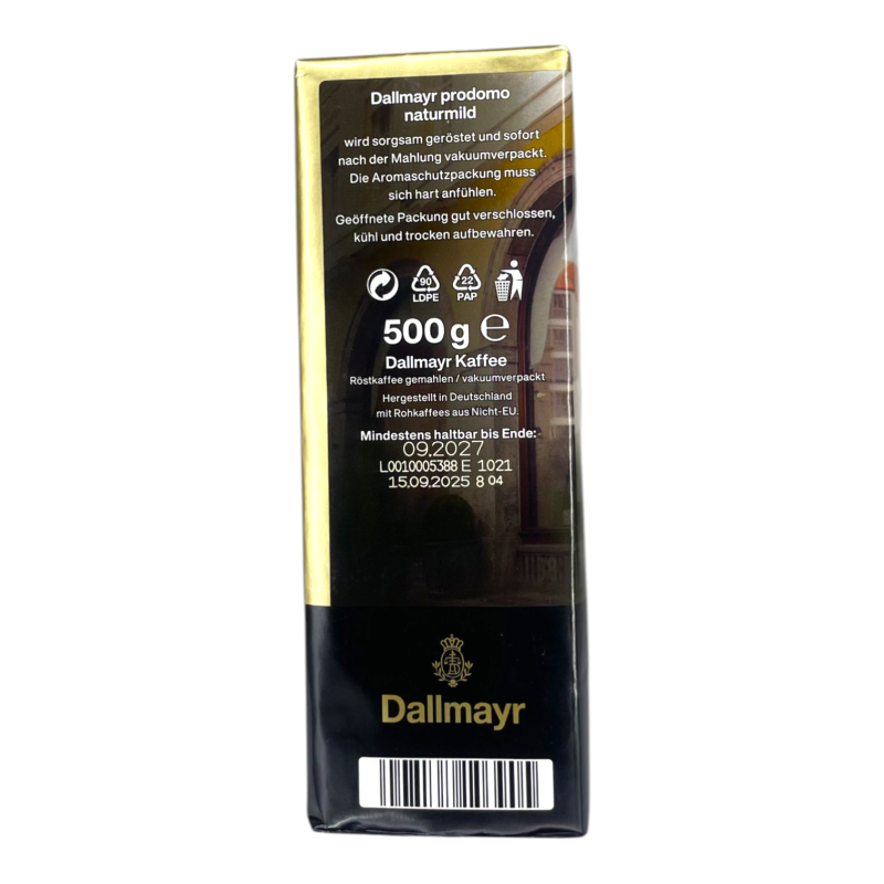 Кава мелена Dallmayr Prodomo Naturmild 500 г