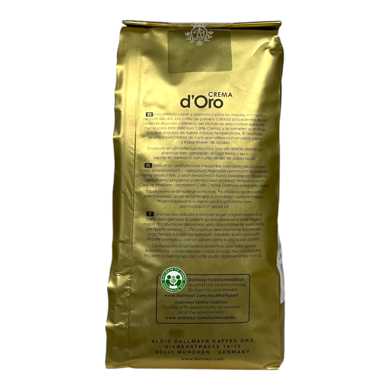Кава в зернах Dallmayr Crema d'Oro 500 г