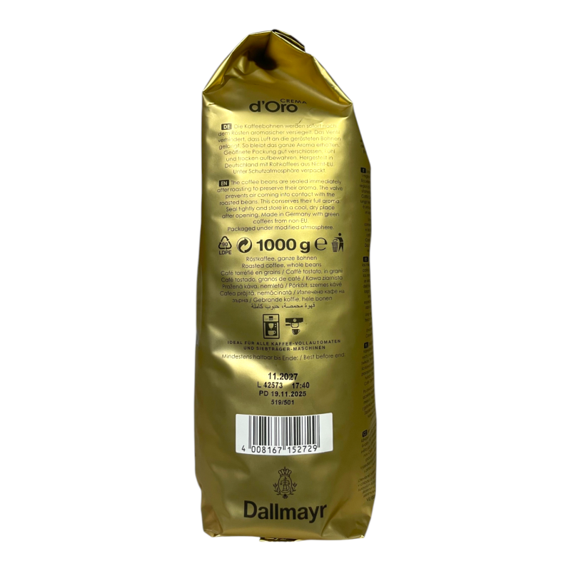 Кава в зернах Dallmayr Crema d'Oro 1000 г