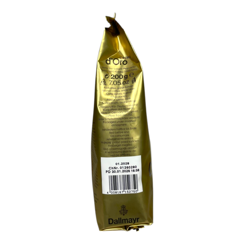 Кава в зернах Dallmayr Crema d'Oro 200 г