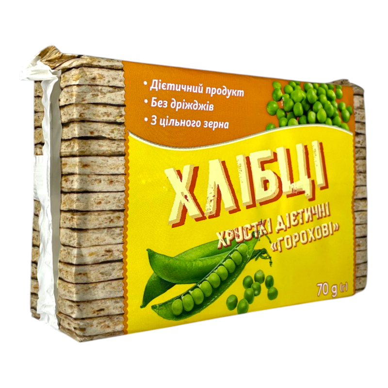 Хлібці хрусткі горохові 70 г