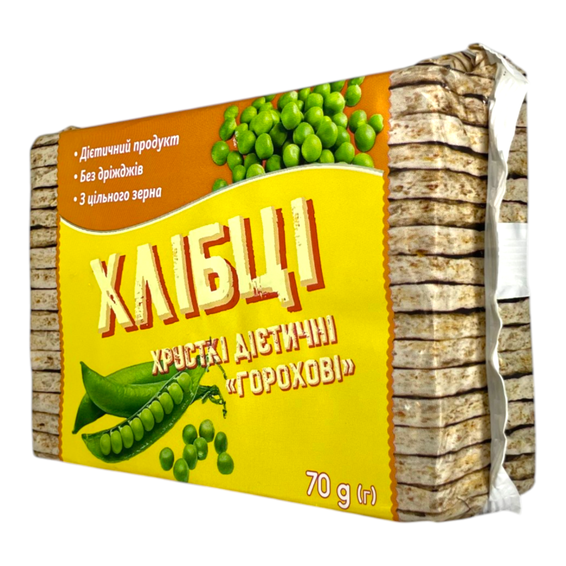 Хлібці хрусткі горохові 70 г