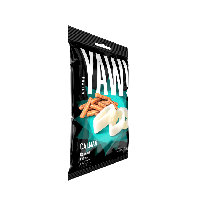 Сухарики стікси YAW! зі смаком кальмара 50 г