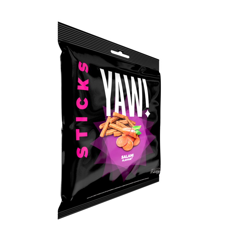 Сухарики стікси YAW! зі смаком салямі 85 г