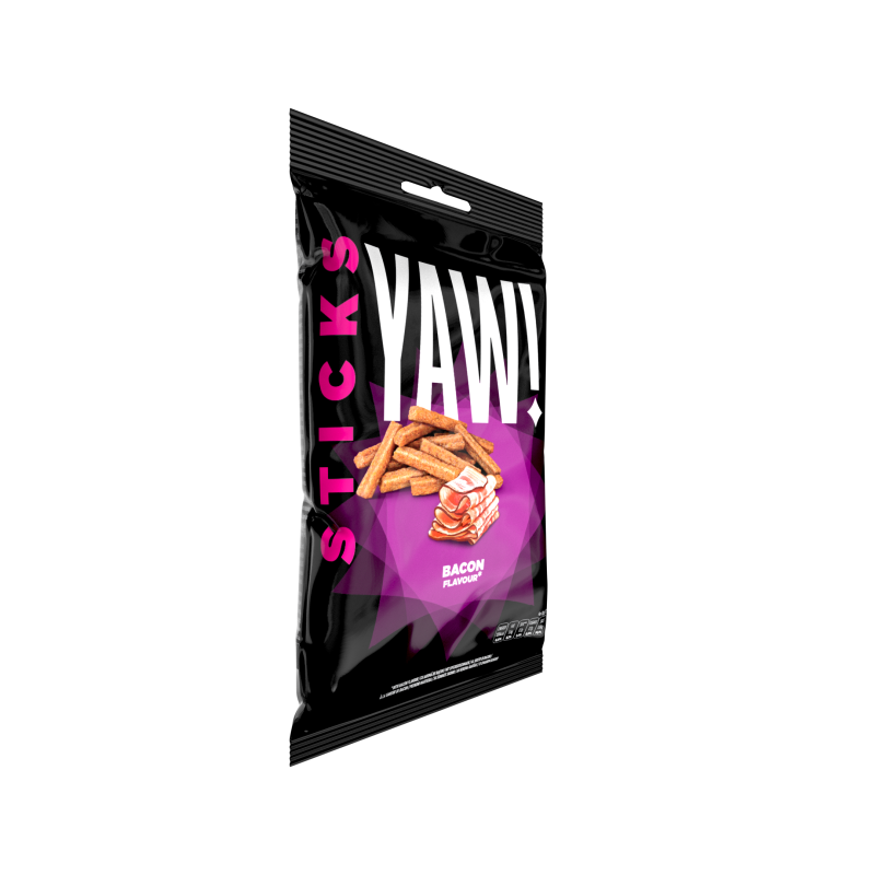 Сухарики стікси YAW! зі смаком бекону 50 г