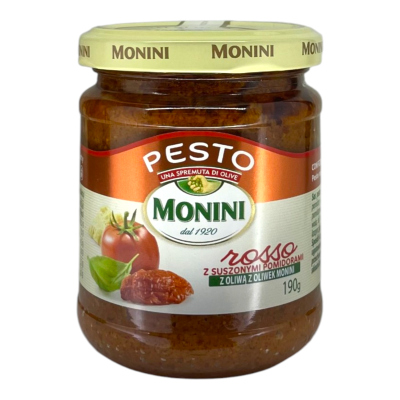 Соус песто Monini Rosso з томатами 190 г Соус песто Monini Rosso з томатами 190 г
