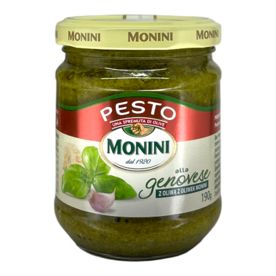 Соус песто Monini Alla Genovese з базиліком 190 г Соус песто Monini Alla Genovese з базиліком 190 г