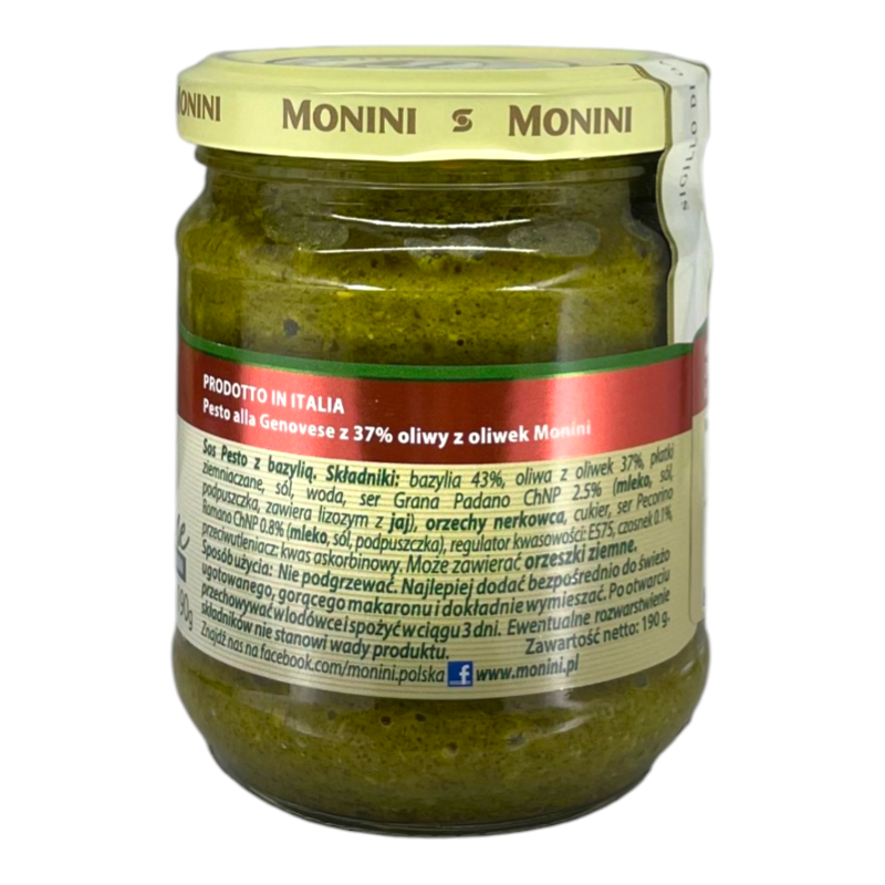Соус песто Monini Alla Genovese з базиліком 190 г