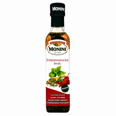 Олія оливкова Monini Extra Virgin із середземноморськими травами 250 мл Олія оливкова Monini Extra Virgin із середземноморськими травами 250 мл