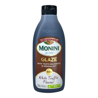 Соус Monini бальзамічний зі смаком білого трюфеля Glaze 250 г Соус Monini бальзамічний зі смаком білого трюфеля Glaze 250 г